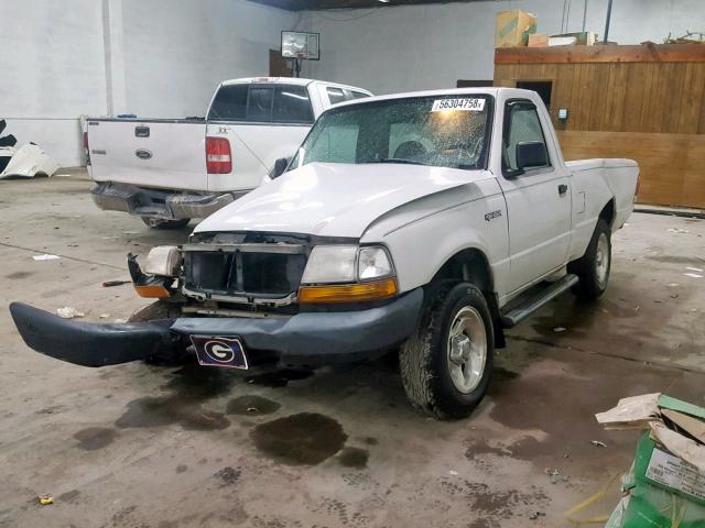 1FTYR10C3XPC09310 - 1999 FORD RANGER WHITE photo 2