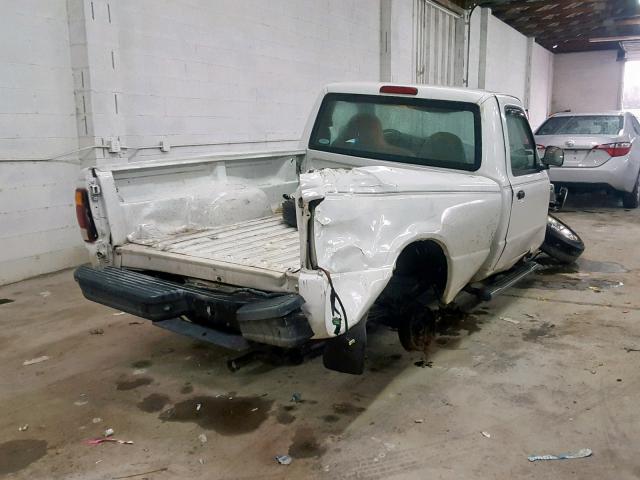 1FTYR10C3XPC09310 - 1999 FORD RANGER WHITE photo 4