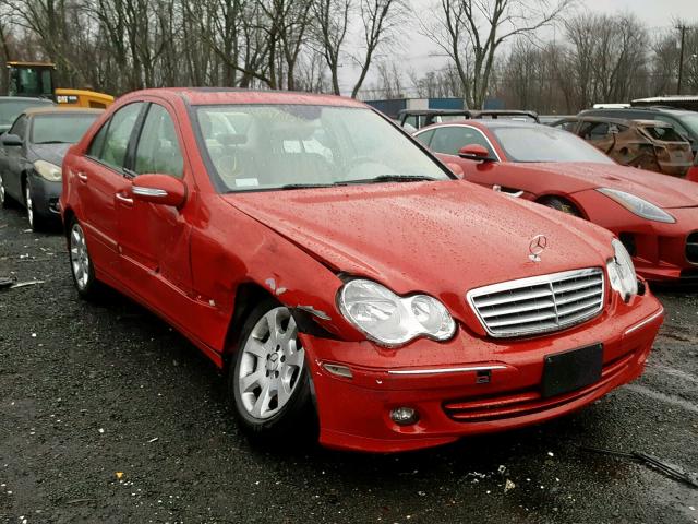 WDBRF87H16F775010 - 2006 MERCEDES-BENZ C 350 4MAT RED photo 1