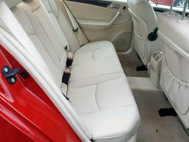 WDBRF87H16F775010 - 2006 MERCEDES-BENZ C 350 4MAT RED photo 6