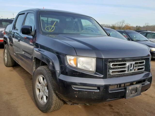 2HJYK16536H515046 - 2006 HONDA RIDGELINE BLACK photo 1