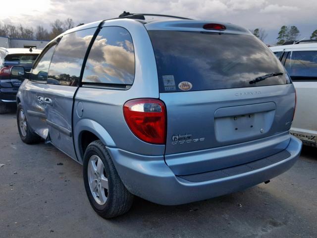 1D4GP45R15B240701 - 2005 DODGE CARAVAN SX BLUE photo 3