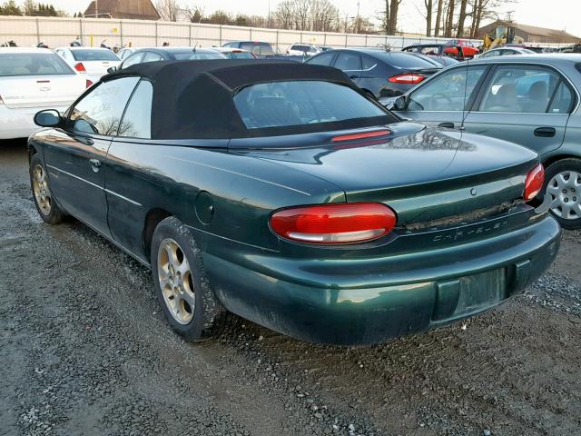 3C3EL55H6WT307097 - 1998 CHRYSLER SEBRING JX GREEN photo 3