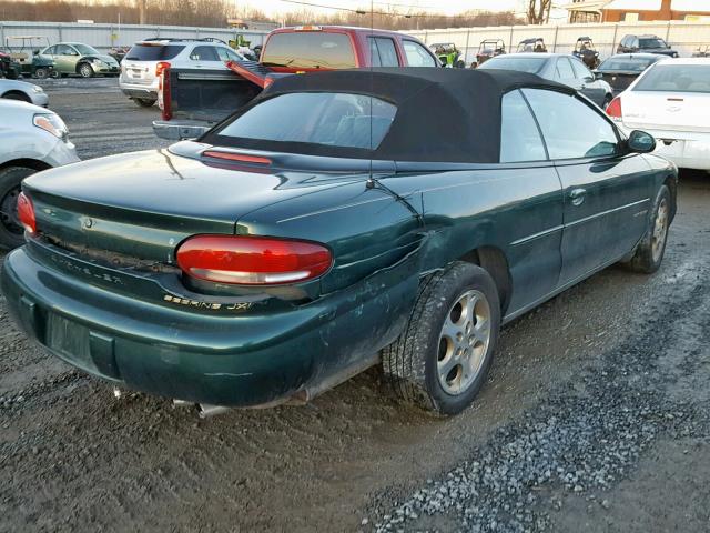 3C3EL55H6WT307097 - 1998 CHRYSLER SEBRING JX GREEN photo 4