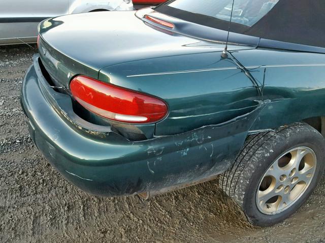 3C3EL55H6WT307097 - 1998 CHRYSLER SEBRING JX GREEN photo 9