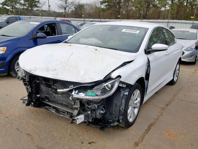 1C3CCCAB9FN749109 - 2015 CHRYSLER 200 LIMITE WHITE photo 2