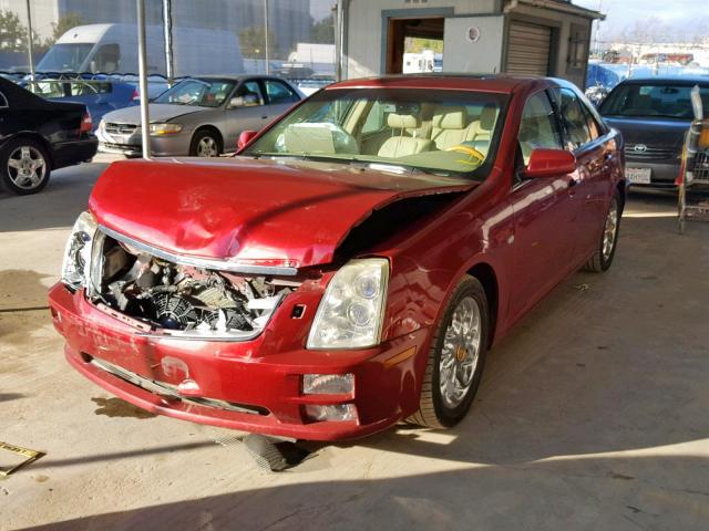 1G6DC67A050164403 - 2005 CADILLAC STS RED photo 2