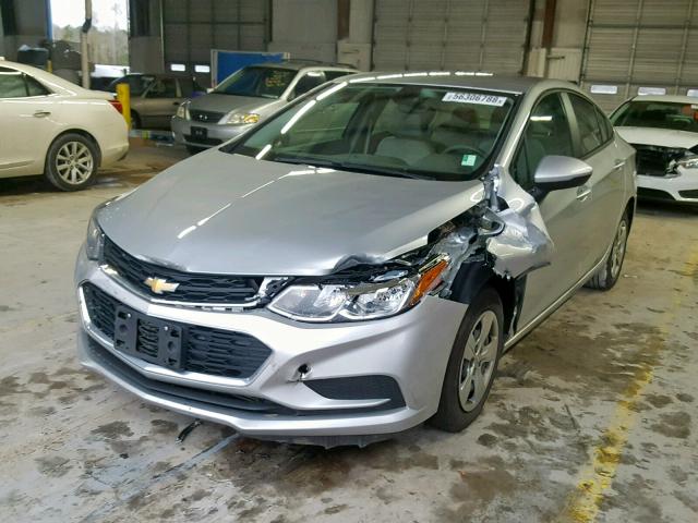 1G1BC5SM5J7141872 - 2018 CHEVROLET CRUZE LS SILVER photo 2