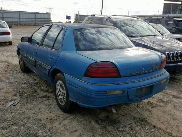 1G2NE5432NC270592 - 1992 PONTIAC GRAND AM S BLUE photo 3