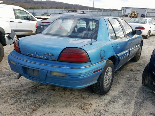 1G2NE5432NC270592 - 1992 PONTIAC GRAND AM S BLUE photo 4