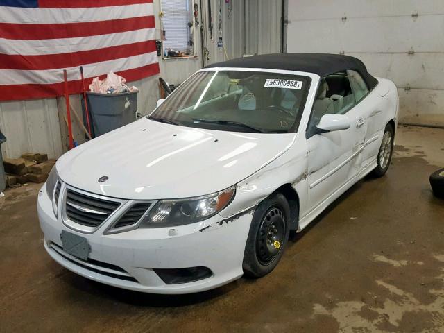 YS3FB79Y486006584 - 2008 SAAB 9-3 2.0T WHITE photo 2