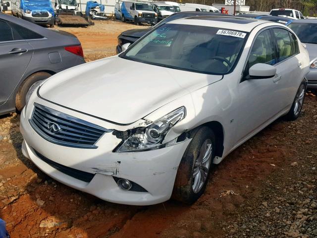 JN1CV6AP3FM580992 - 2015 INFINITI Q40 WHITE photo 2