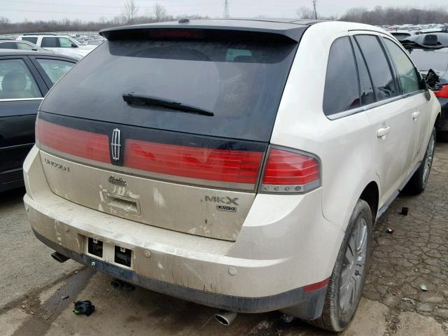 2LMDU88C97BJ11254 - 2007 LINCOLN MKX CREAM photo 4