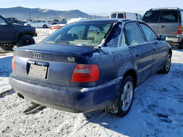 WAUED28D1WA265085 - 1998 AUDI A4 2.8 QUA BLUE photo 4