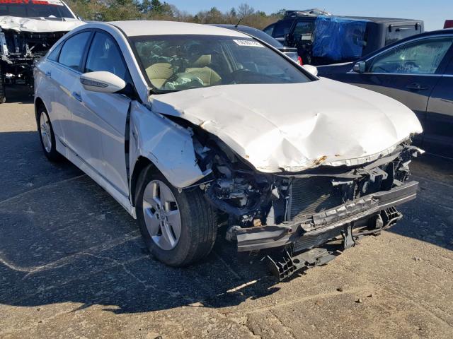 KMHEC4A44CA060427 - 2012 HYUNDAI SONATA HYB WHITE photo 1