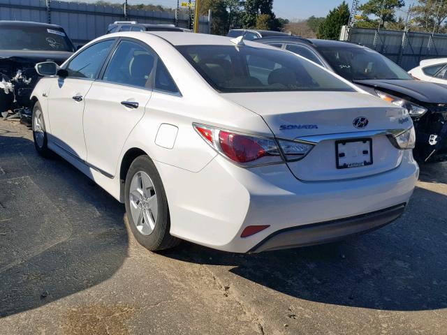 KMHEC4A44CA060427 - 2012 HYUNDAI SONATA HYB WHITE photo 3