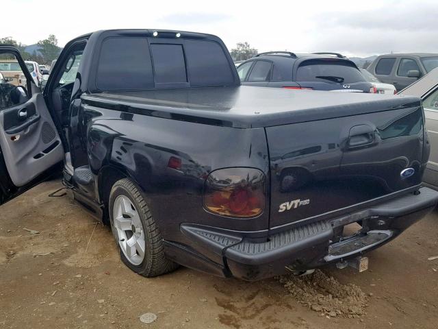 2FTRF07324CA07245 - 2004 FORD F150 SVT L BLACK photo 3