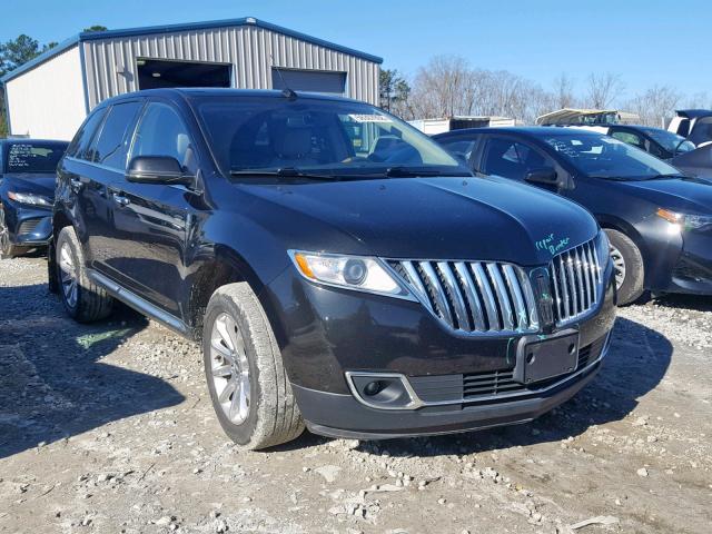 2LMDJ6JK5CBL11816 - 2012 LINCOLN MKX BLACK photo 1