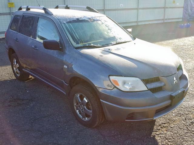 JA4LZ31F46U048605 - 2006 MITSUBISHI OUTLANDER GRAY photo 1