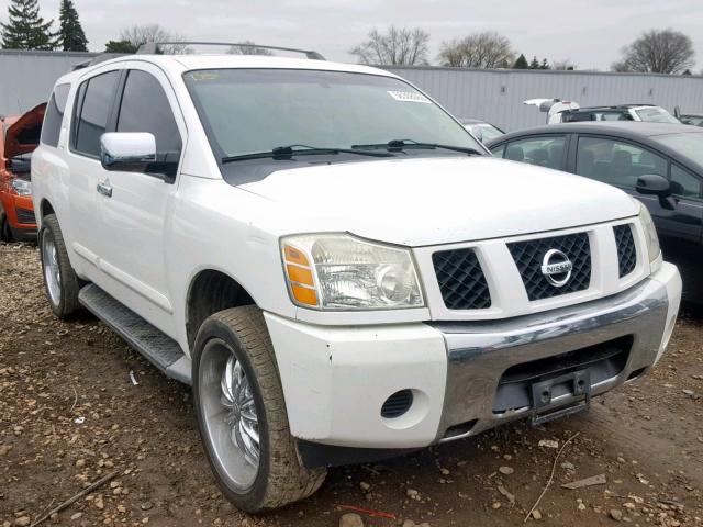 5N1AA08A14N713802 - 2004 NISSAN ARMADA SE WHITE photo 1