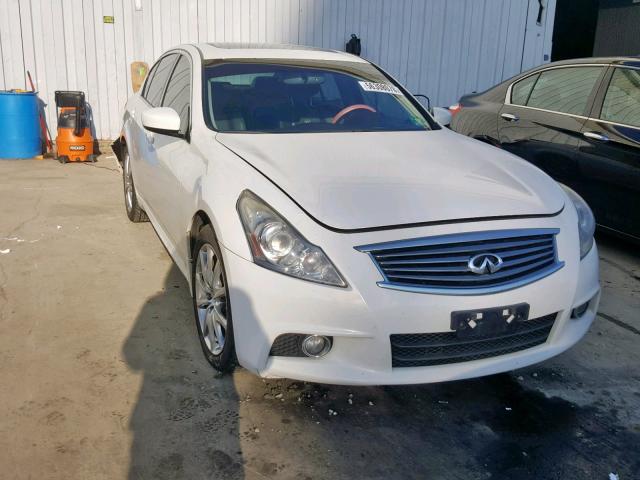 JN1CV6AR9CM675845 - 2012 INFINITI G37 WHITE photo 1