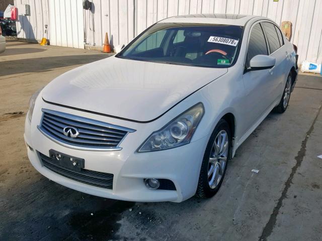 JN1CV6AR9CM675845 - 2012 INFINITI G37 WHITE photo 2