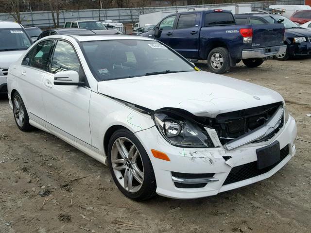 WDDGF4HB0DR266457 - 2013 MERCEDES-BENZ C 250 WHITE photo 1