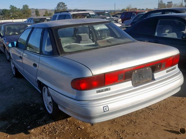 1MELM50U0PG655728 - 1993 MERCURY SABLE GS BLUE photo 3