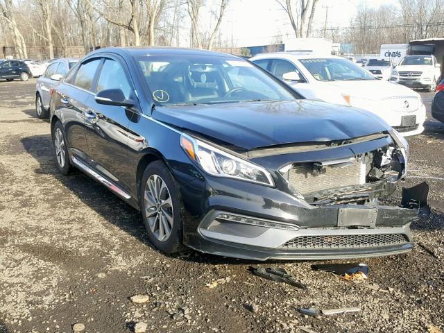 5NPE34AF0GH381370 - 2016 HYUNDAI SONATA SPO BLACK photo 1