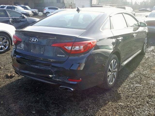 5NPE34AF0GH381370 - 2016 HYUNDAI SONATA SPO BLACK photo 4