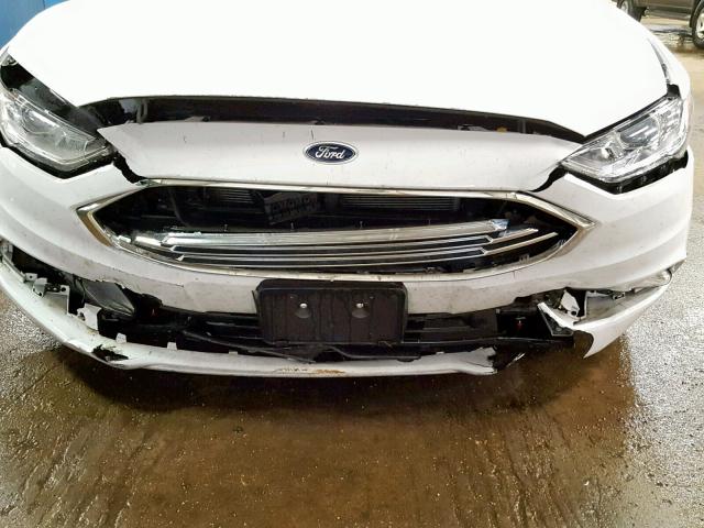 3FA6P0G71JR257006 - 2018 FORD FUSION S WHITE photo 9