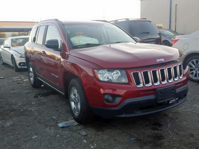 1C4NJCBAXFD249661 - 2015 JEEP COMPASS SP RED photo 1