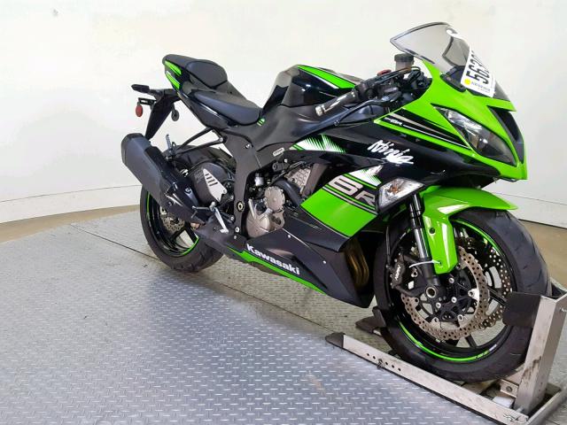 JKBZXJE14GA021177 - 2016 KAWASAKI ZX636 E GREEN photo 2