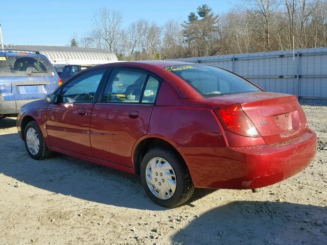1G8AJ55F07Z191253 - 2007 SATURN ION LEVEL RED photo 3