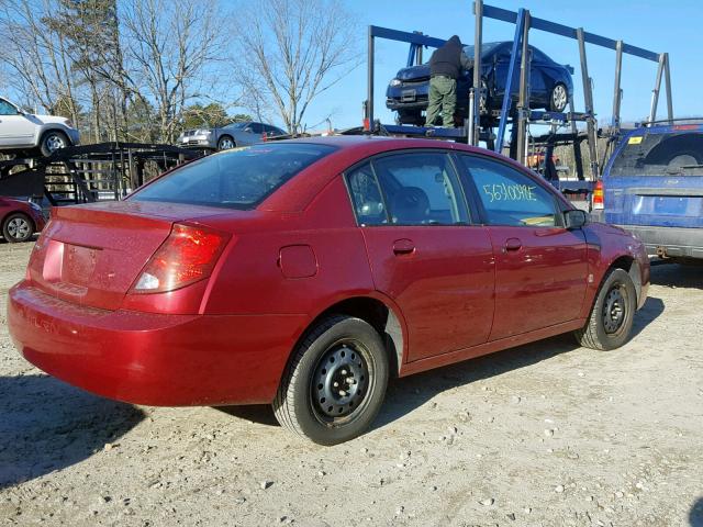 1G8AJ55F07Z191253 - 2007 SATURN ION LEVEL RED photo 4