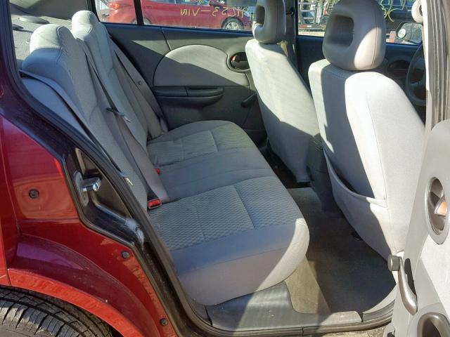 1G8AJ55F07Z191253 - 2007 SATURN ION LEVEL RED photo 6