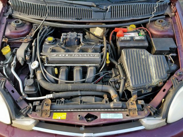 1B3ES46C2YD681051 - 2000 DODGE NEON BASE PURPLE photo 7