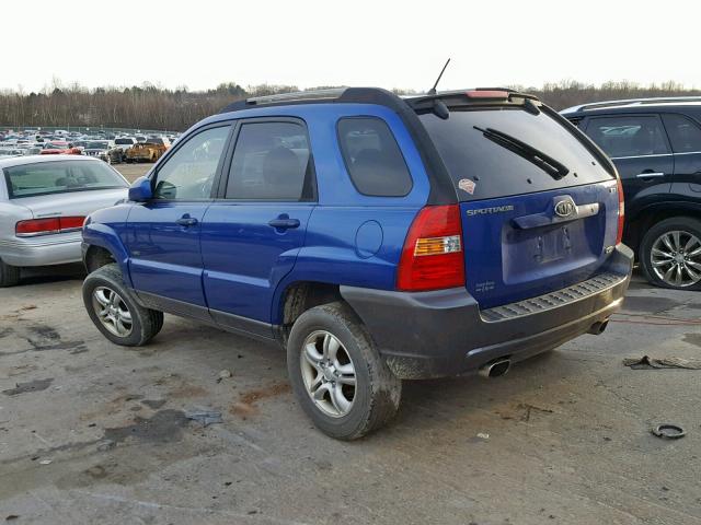 KNDJE723557094977 - 2005 KIA NEW SPORTA BLUE photo 3