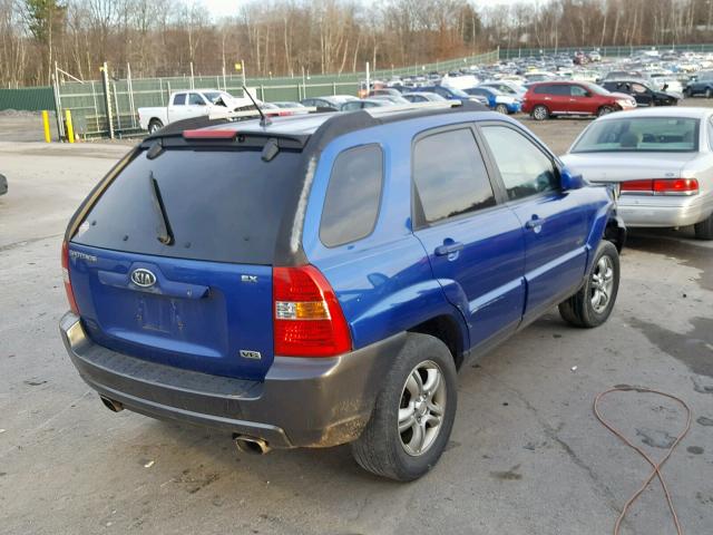 KNDJE723557094977 - 2005 KIA NEW SPORTA BLUE photo 4