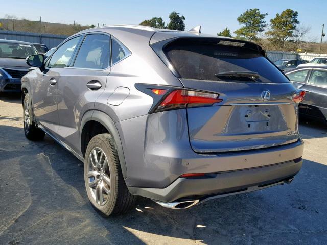 JTJBARBZ8G2085123 - 2016 LEXUS NX 200T SILVER photo 3