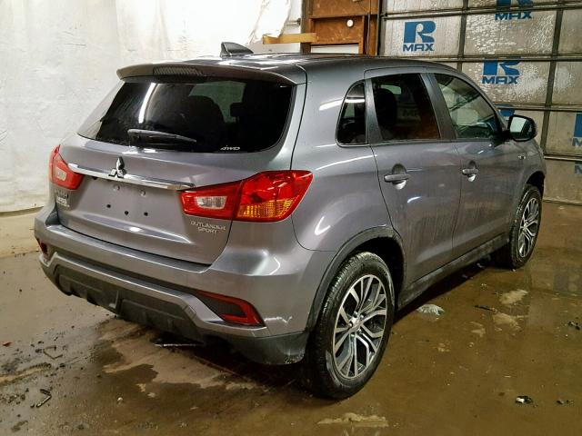 JA4AR3AUXJU020032 - 2018 MITSUBISHI OUTLANDER GRAY photo 4