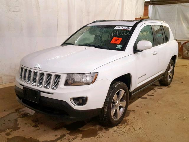 1C4NJDEB5GD707294 - 2016 JEEP COMPASS LA თეთრი ფოტო 2
