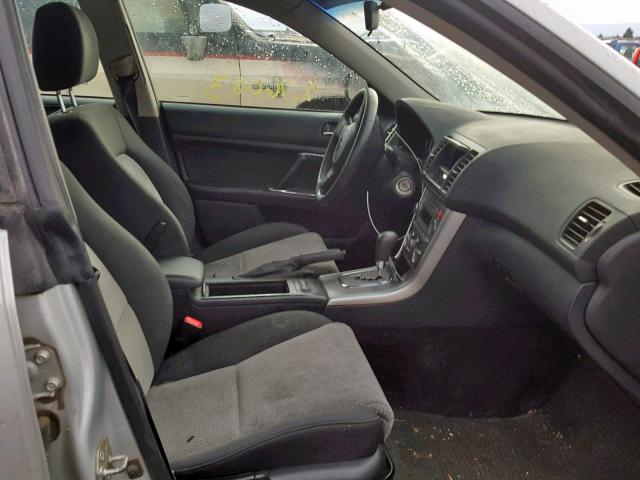 4S4BP61C857352351 - 2005 SUBARU LEGACY OUT SILVER photo 5