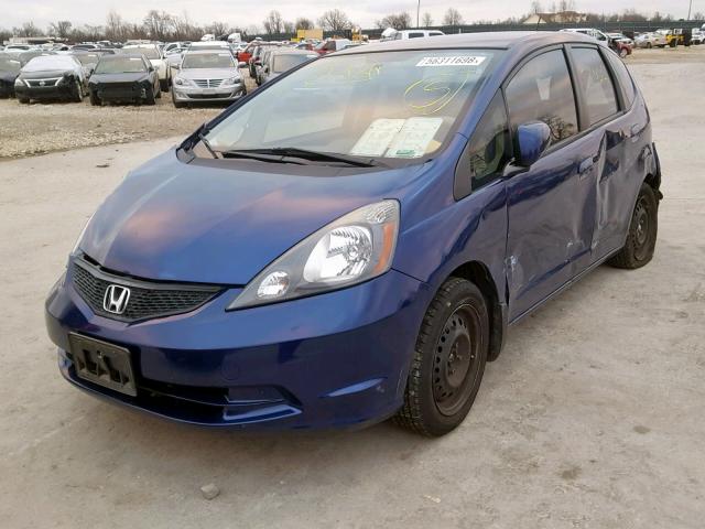 JHMGE8H32DC071426 - 2013 HONDA FIT BLUE photo 2