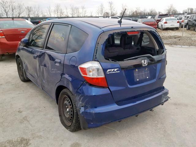 JHMGE8H32DC071426 - 2013 HONDA FIT BLUE photo 3