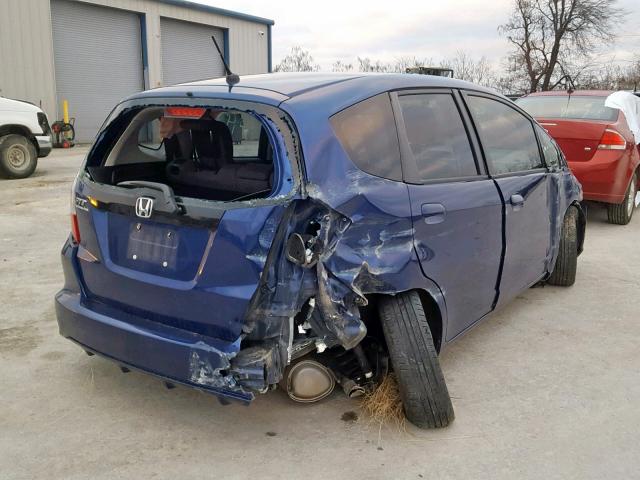 JHMGE8H32DC071426 - 2013 HONDA FIT BLUE photo 4