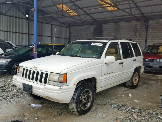 1J4GZ78Y0TC352760 - 1996 JEEP GRAND CHER WHITE photo 2