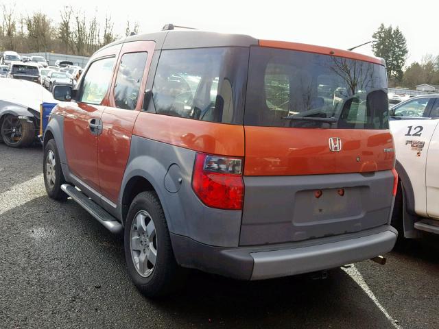 5J6YH28583L033574 - 2003 HONDA ELEMENT EX ORANGE photo 3