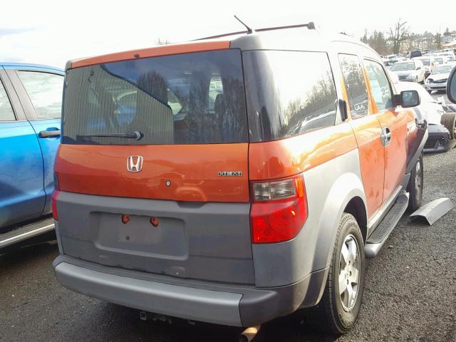 5J6YH28583L033574 - 2003 HONDA ELEMENT EX ORANGE photo 4