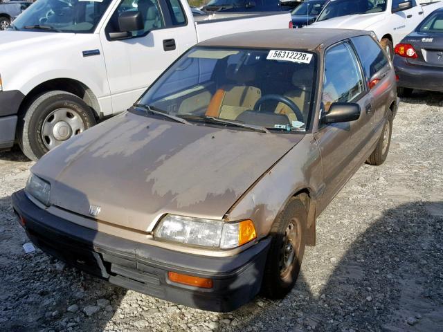 JHMED6359JS011913 - 1988 HONDA CIVIC 1.5 BROWN photo 2